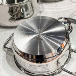 Bộ nồi WMF Diadem Plus 6 món (4 nồi, 1 quánh, 1 chảo 24/28cm)