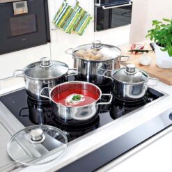 Bộ nồi WMF Diadem Plus 6 món (4 nồi, 1 quánh, 1 chảo 24/28cm)