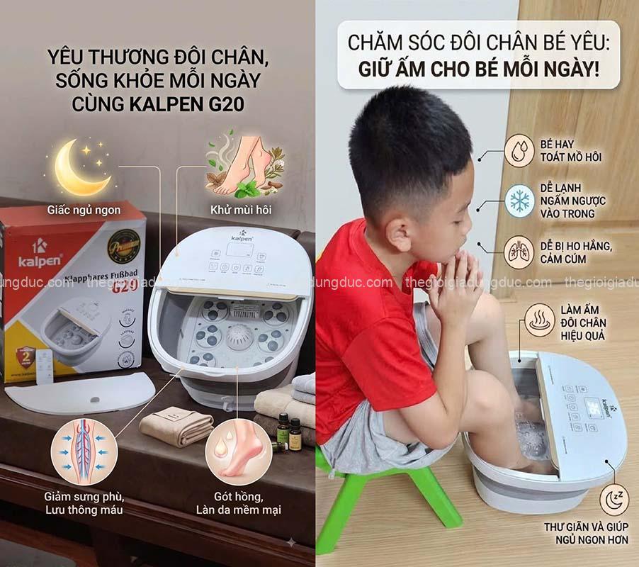 bon-ngam-chan-massage-gap-gon-kalpen-g20-8l (12) Bồn ngâm chân massage gấp gọn Kalpen G20 8L