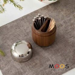 Hộp tăm 2 ngăn Moos DE