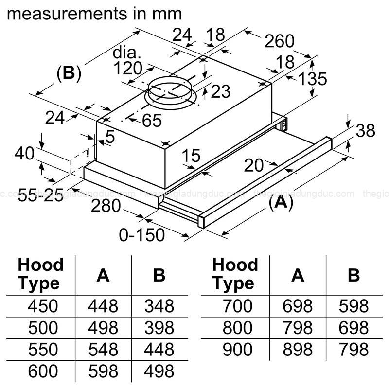 may-hut-mui-am-tu-bosch-dft63ca61b-60cm (2) Máy hút mùi âm tủ Bosch DFT63CA61B 60cm