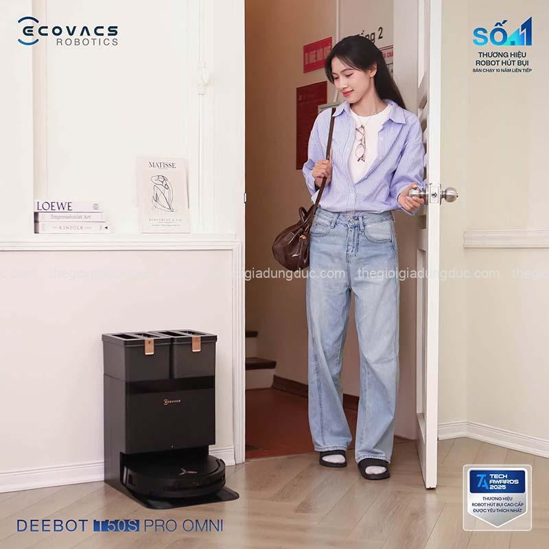 robot-hut-bui-lau-nha-ecovacs-t50s-pro-omni (13) Robot hút bụi lau nhà Ecovacs T50S Pro Omni
