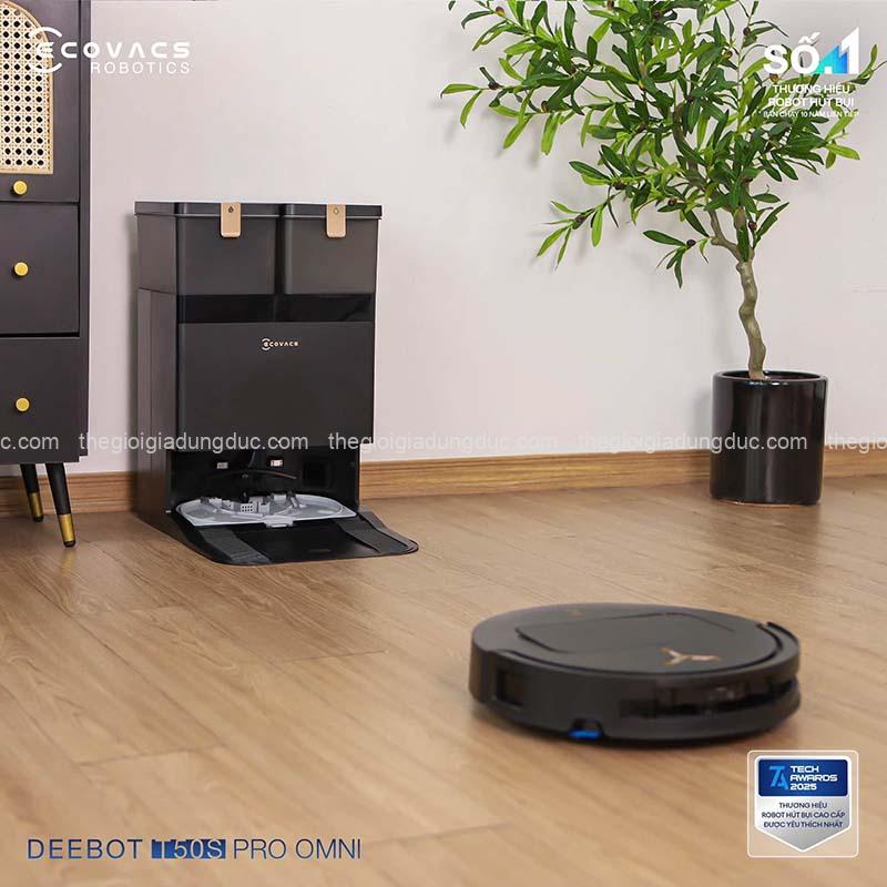 robot-hut-bui-lau-nha-ecovacs-t50s-pro-omni (9) Robot hút bụi lau nhà Ecovacs T50S Pro Omni