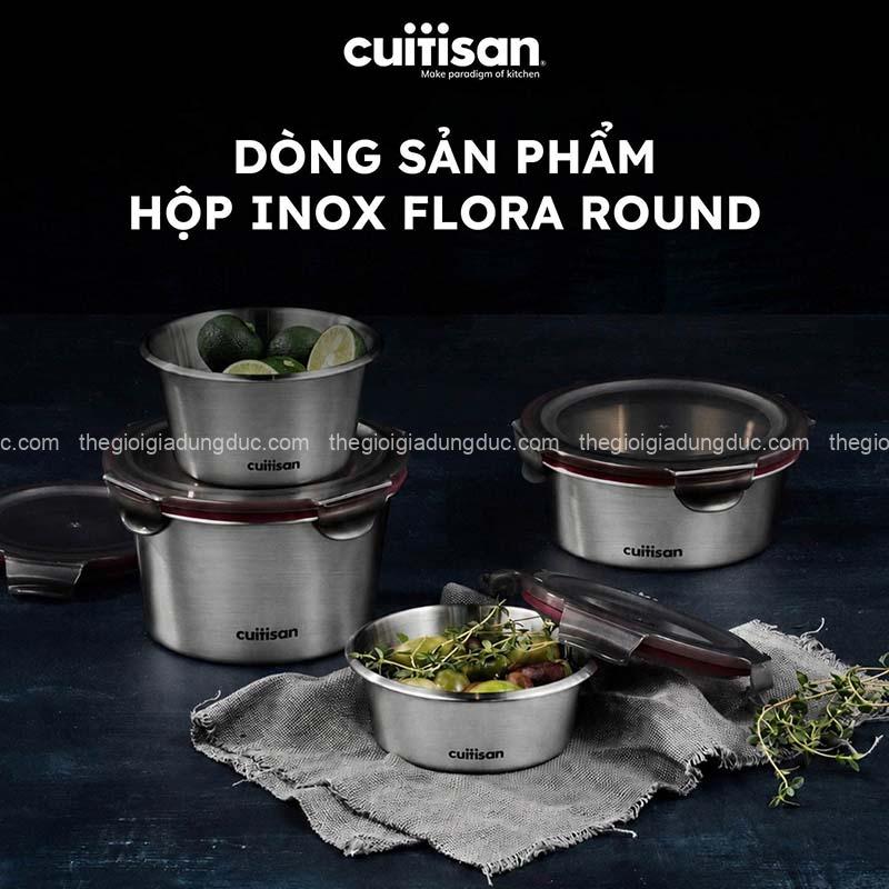 set-4-hop-dung-thuc-pham-inox-cuitisan-flora (1) Set 4 hộp đựng thực phẩm Cuitisan Flora