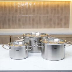 Bộ nồi Fissler Profi set 3 món vung thép