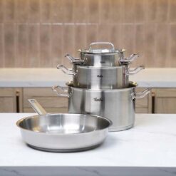 Bộ nồi Fissler Profi set 4 món vung kính (3 nồi, 1 chảo 24cm/28cm)