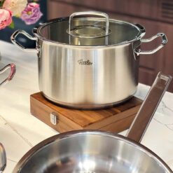 Bộ nồi Fissler Profi set 4 món vung kính (3 nồi, 1 chảo 24cm/28cm)