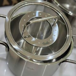 Bộ nồi Fissler Profi set 4 món vung kính (3 nồi, 1 chảo 24cm/28cm)