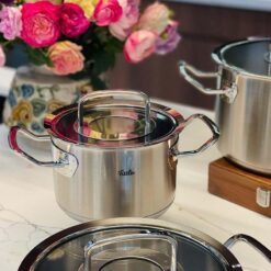 Bộ nồi Fissler Profi set 4 món vung kính (3 nồi, 1 chảo 24cm/28cm)
