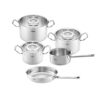 Bộ nồi Fissler Profi set 5 vung kính (3 nồi, 1 quánh, 1 chảo 24cm/28cm)