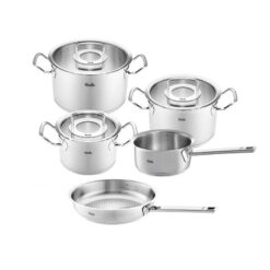 Bộ nồi Fissler Profi set 5 vung kính (3 nồi, 1 quánh, 1 chảo 24cm/28cm)