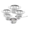 Bộ nồi Fissler Profi set 6 món vung inox (4 nồi, 1 xửng hấp, 1 chảo sâu lòng)