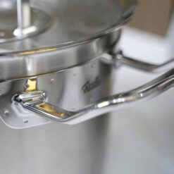Bộ nồi Fissler Profi set 6 món vung inox (4 nồi, 1 xửng hấp, 1 chảo sâu lòng)