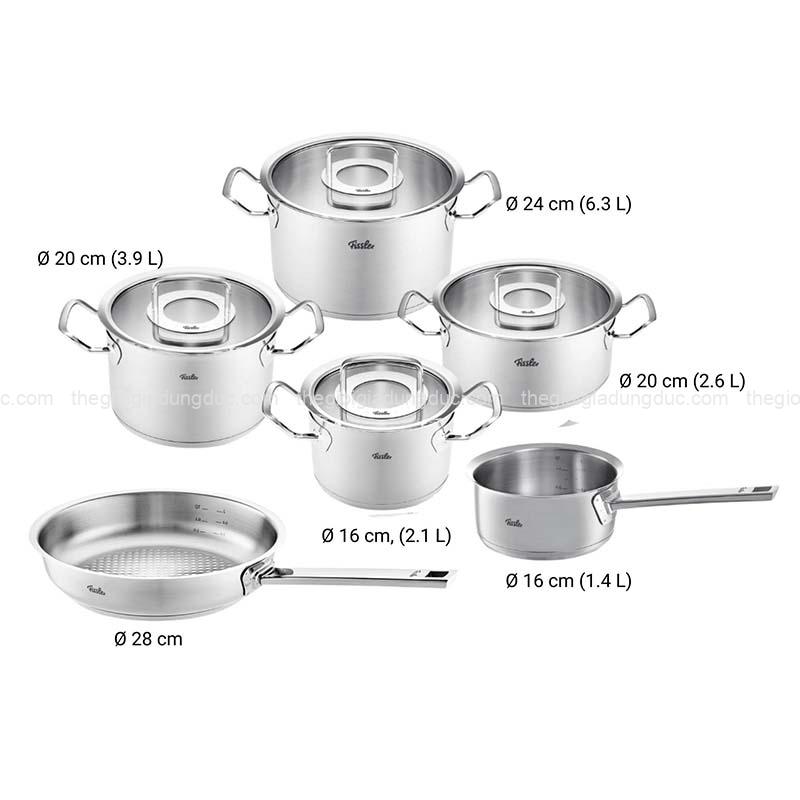 bo-noi-fissler-profi-set-6-mon-vung-kinh-4-noi-1-quanh-1-chao (1) Bộ nồi Fissler Profi set 6 món vung kính (4 nồi, 1 quánh, 1 chảo 24cm/28cm)