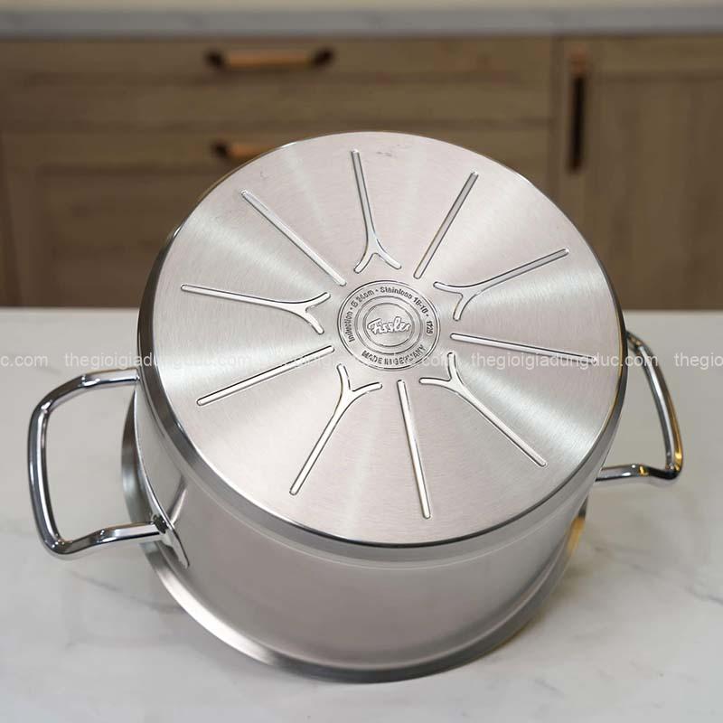 Bộ nồi Fissler Profi set 6 món vung kính (4 nồi, 1 quánh, 1 chảo 24cm/28cm)