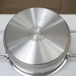 Bộ nồi Fissler Pure Collection 5 món vung kính (4 nồi, 1 chảo thép/ chảo 2 quai)