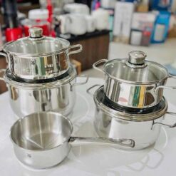 Bộ nồi WMF Diadem Plus 5 món (4 nồi, 1 quánh)