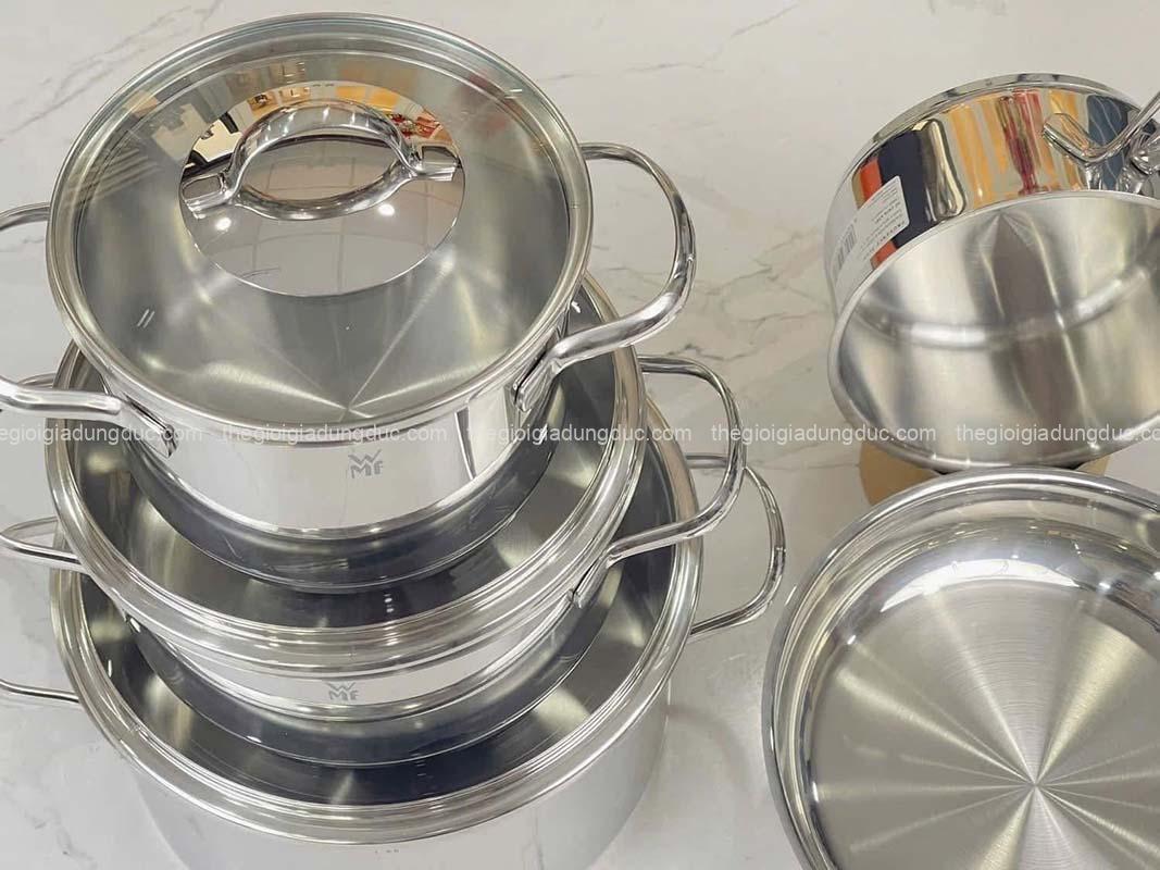 Bộ nồi WMF Provence Plus 5 món (3 nồi, 1 quánh, 1 chảo)