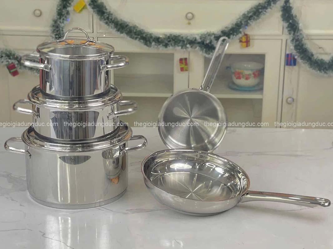 Bộ nồi WMF Provence Plus 5 món (3 nồi, 1 quánh, 1 chảo)