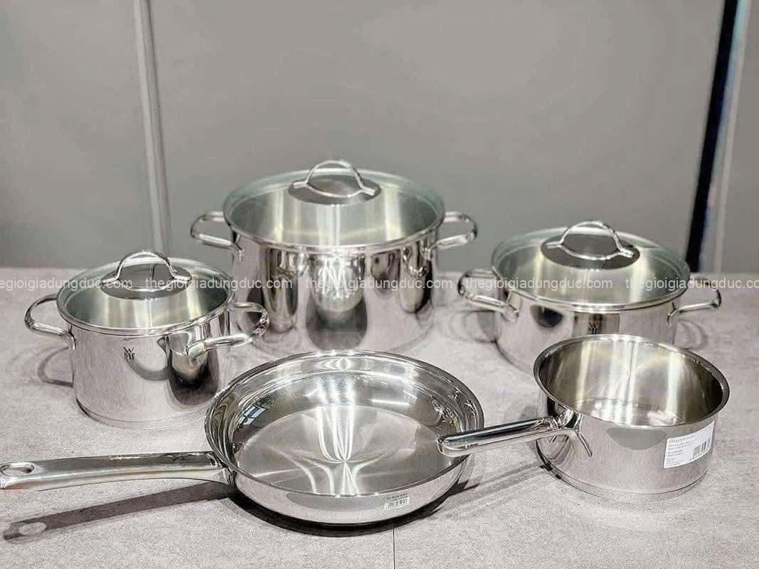 Bộ nồi WMF Provence Plus 5 món (3 nồi, 1 quánh, 1 chảo)