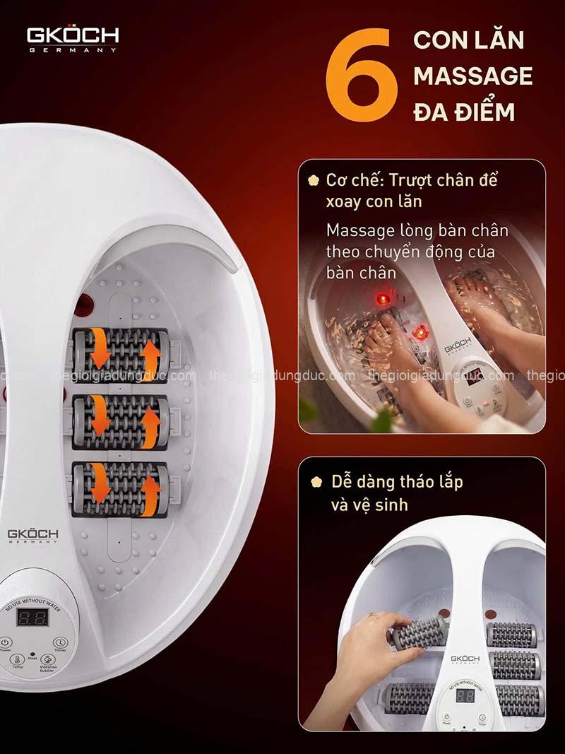 Bồn ngâm chân massage GKÖCH SS-606D