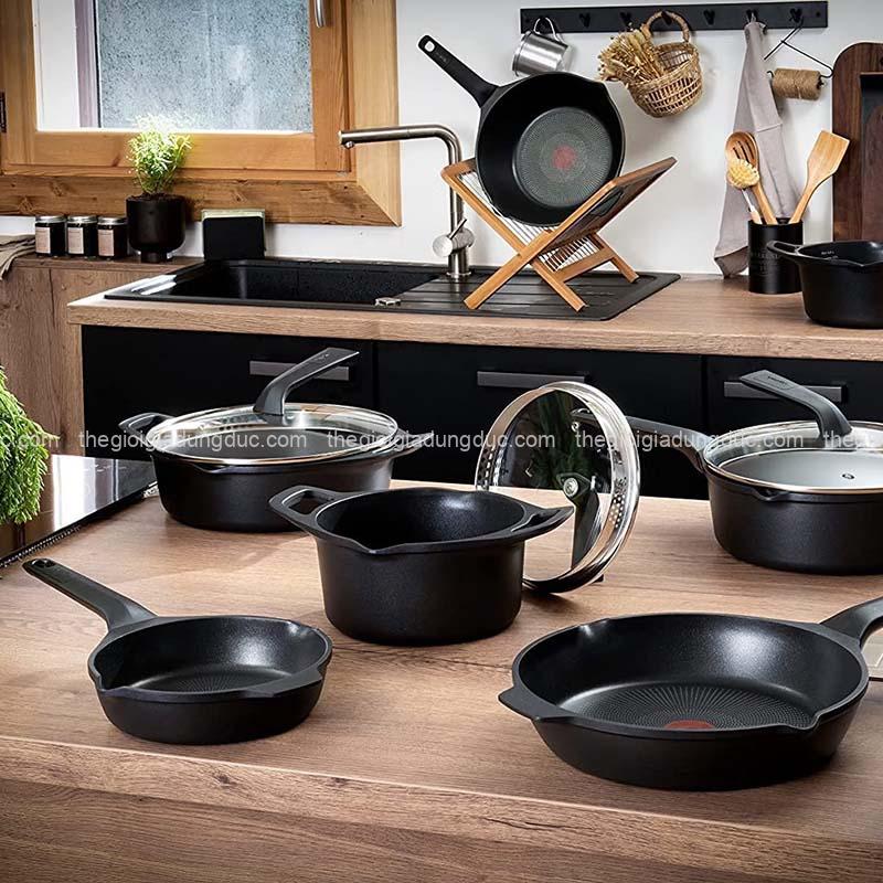 chao-duc-nguyen-khoi-tefal-robusto-24cm (6) Chảo đúc nguyên khối Tefal Robusto 24cm