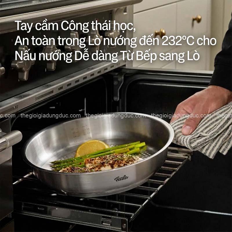 Chảo Fissler Profi Original Collection 24cm/28cm - Lòng tổ ong
