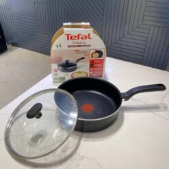 Chảo rán thành cao Tefal Inicio 24cm có vung kính