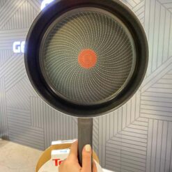 Chảo rán thành cao Tefal Inicio 24cm có vung kính