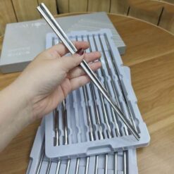 Hộp 10 đôi đũa inox 316 OYATTON - O416