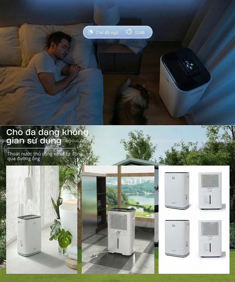 Máy hút ẩm kiêm lọc không khí Steiger STG-835DW/plus