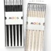 Set 10 đôi đũa chuôi bạc Moos by Fine From Germany
