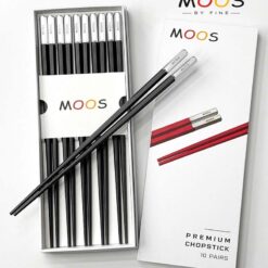 Set 10 đôi đũa chuôi bạc Moos by Fine From Germany