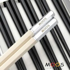 Set 10 đôi đũa chuôi bạc Moos by Fine From Germany