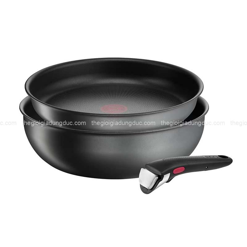 set-2-chao-chong-dinh-tefal-ingenio-daily-chef-l7619022 (1) Set 2 chảo chống dính Tefal Ingenio Daily Chef L7619022 24cm và 26cm cán rời