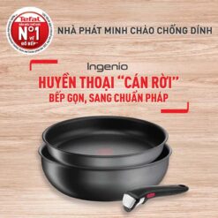 Set 2 chảo chống dính Tefal Ingenio Daily Chef L7619022 24cm và 26cm cán rời
