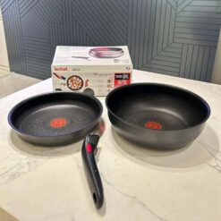 Set 2 chảo chống dính Tefal Ingenio Daily Chef L7619022 24cm và 26cm cán rời