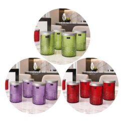 Set 4 hũ đựng mứt, bánh kẹo, đồ khô IRRIS