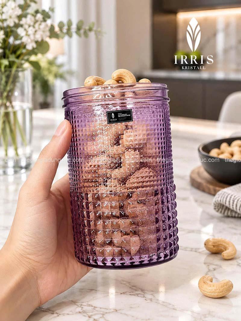 Set 4 hũ đựng mứt, bánh kẹo, đồ khô IRRIS