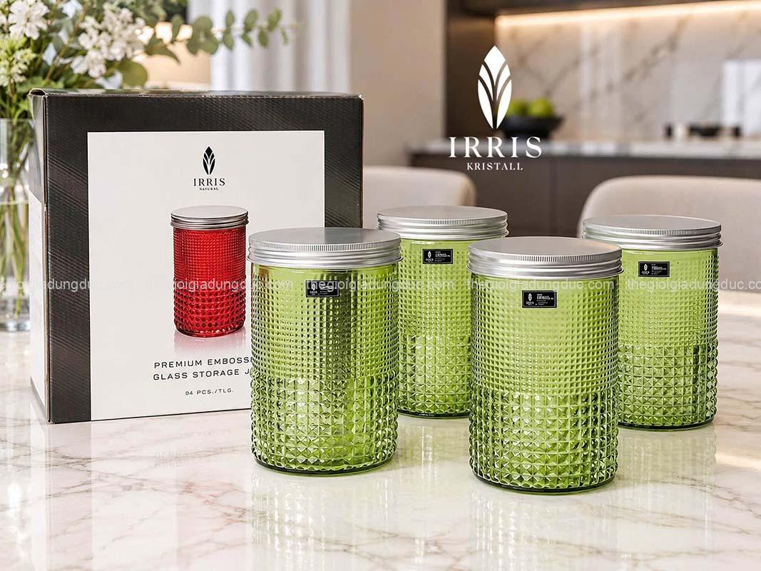 set-4-hu-dung-mut-banh-keo-do-kho-irris (3) Set 4 hũ đựng mứt, bánh kẹo, đồ khô IRRIS