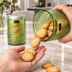Set 4 hũ đựng mứt, bánh kẹo, đồ khô IRRIS