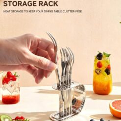 Set 5 chiếc dĩa hoa quả OYATTON kèm kệ