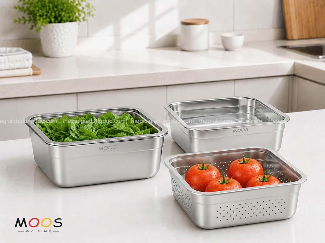 set-chau-va-ro-vuong-moos-by-fine-inox-304 (4) Set chậu và rổ vuông Moos by Fine inox 304