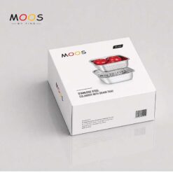 Set chậu và rổ vuông Moos by Fine inox 304