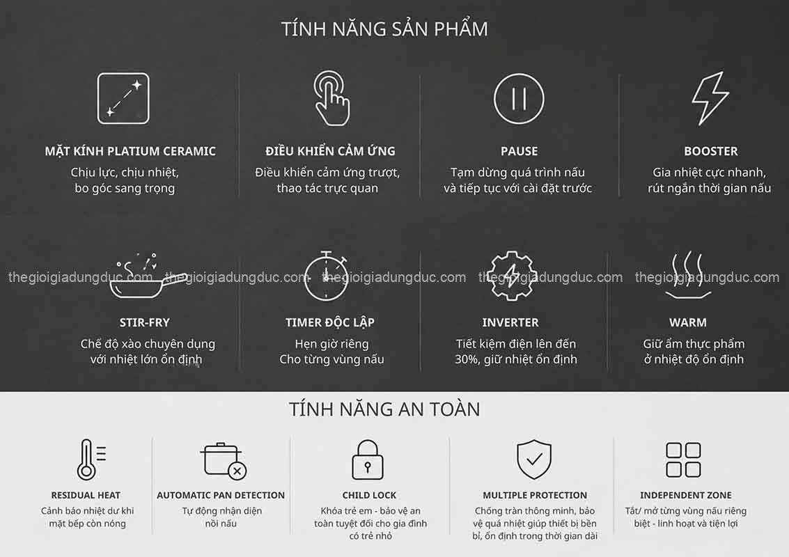 Bếp từ đôi Steiger STG-IDK268DE