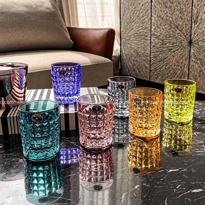 bo-6-coc-pha-le-mau-bohemia-diamond-230ml (5) Bộ 6 cốc pha lê màu Bohemia Diamond 230ml