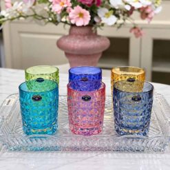 Bộ 6 cốc pha lê màu Bohemia Diamond 230ml