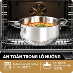 Bộ nồi quánh inox Michelangelo 3 món