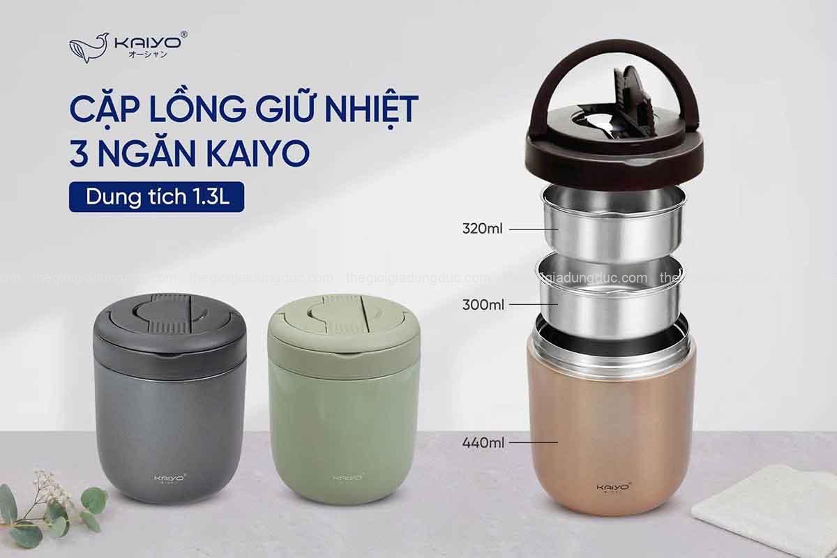 cap-long-giu-nhiet-3-ngan-kaiyo-1-3l (6) Cặp lồng giữ nhiệt 3 ngăn Kaiyo 1.3L