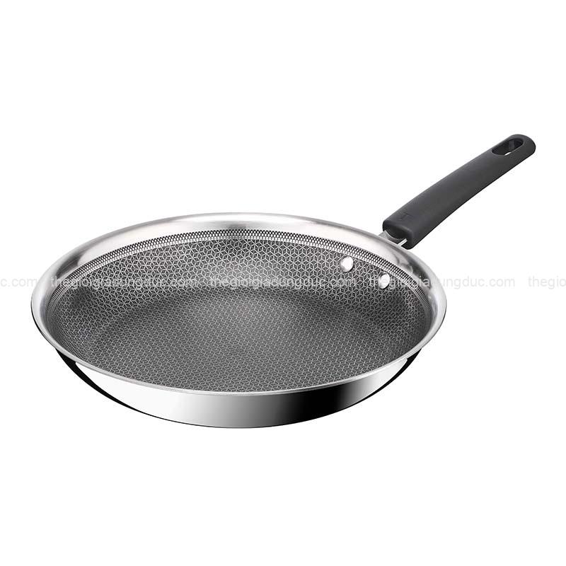 chao-chien-inox-chong-dinh-lien-khoi-tefal-power-van-thep (1) Chảo chiên inox chống dính liền khối Tefal Power vân thép
